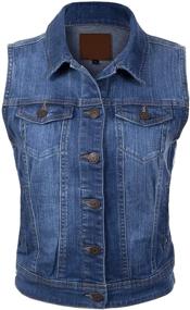 img 4 attached to Design Olivia Sleeveless Distressed Cropped Women's Clothing