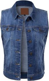 img 3 attached to Design Olivia Sleeveless Distressed Cropped Women's Clothing