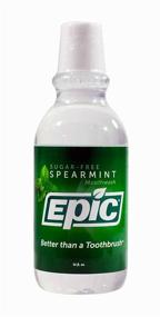 img 1 attached to 🌿 Epic Xyitol Spearmint Flavored Mouthwash, 16 Fl Oz (Pack of 2): Freshen Your Breath with this Epic Spearmint Mouthwash!