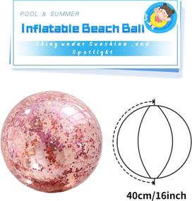 img 3 attached to Glitter Inflatable Decorations Summer Outdoor Sports & Fitness