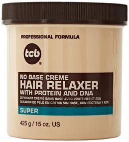 img 4 attached to Premium TCB No Base Creme Hair Relaxer - Protein and DNA Super 15.oz: The Ultimate Solution for Beautifully Straightened Hair!