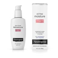 🌿 neutrogena oil-free moisture glycerin face moisturizer & neck cream for combination skin, lightweight, oil-absorbing facial moisturizer lotion for a soft, natural matte finish, 4 fl. oz logo