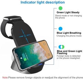 img 2 attached to Convenience and Efficiency with our 3-in-1 Wireless Charging Station for Apple Watch, AirPods Pro/2, and iPhone 12/12 Pro/12 Pro Max/11/X/XS/XR/8 Plus