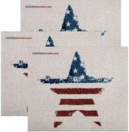 swedish dishcloth by swededishcloths: set of 3, american star design - eco friendly cleaning absorbent cloth & wipes logo