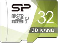 💨 high-speed microsd card with adapter - silicon power 32gb 3d nand logo