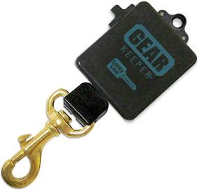 img 4 attached to 🔑 Счастливая линия Ультра ВЫСОКОСИЛЬНЫЙ Keeper Gear: индивидуальная сила возвращения ключей с латунной заплаткой, кевларовым шнуром длиной 28 дюймов с прочностью 80 фунтов, скользящая крепежная скоба на ремень - 1 шт (47401)