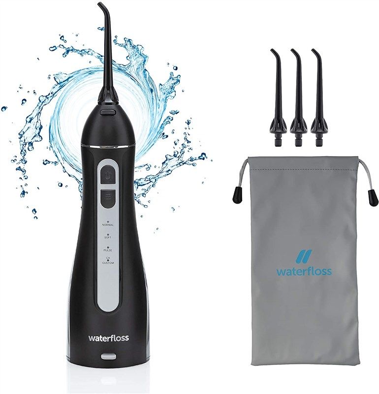 waterfloss flosser cordless irrigator rechargeable 로고