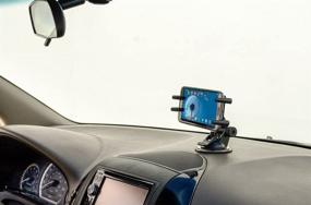 img 2 attached to Arkon Phone Car Mount for iPhone & Galaxy, Windshield & Dash Compatible - Retail Black