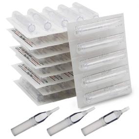 img 4 attached to High-Quality Disposable Tattoo Tips - 100pcs Professional Assorted Tips for Various Tattoo Needles