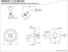 img 1 attached to Kingston Brass KB2635DLSO Concord Shower Only: Elegant Oil Rubbed Bronze Design for Luxurious Bathrooms