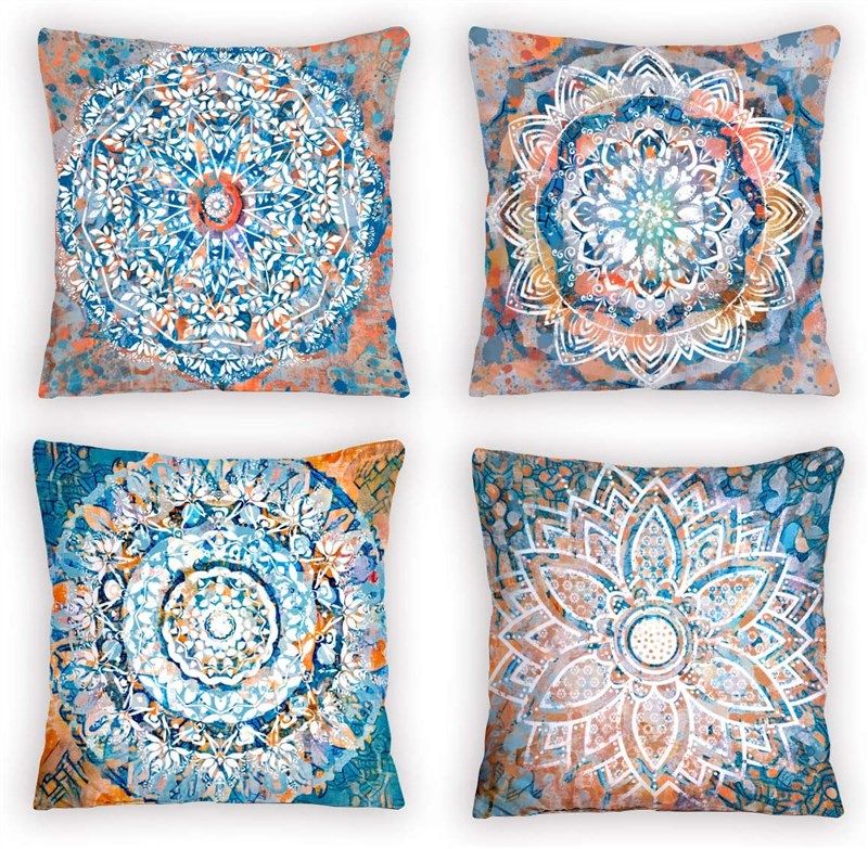 farmhouse outdoor decorative pillowslip multicolor 로고