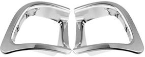 img 2 attached to Rear Bumper Fog Light Lamp Cover Trim for Toyota Highlander 2014-2018 - Chrome Plated ABS (2 Pcs)