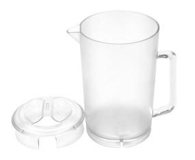 img 1 attached to 🥤 G.E.T. 64 Ounce Heavy-Duty Shatterproof Plastic Pitcher with Lid - BPA Free, Clear