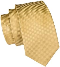 img 1 attached to Шейный платок, застежки для манжетов Dubulle Gold Necktie: идеальные аксессуары для мужских галстуков, поясов-обручей и нагрудных платков