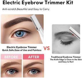 img 2 attached to 💇 Efficient Electric Eyebrow Trimmer: Precise, Painless Hair Removal for Women's Grooming