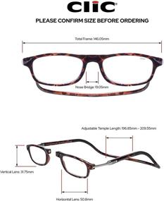 img 1 attached to 👓 CliC Flex Magnetic Front-Connecting Reading Glasses