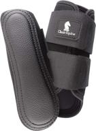 🐴 high-performing equine airwave classic front splint boots in black, size large logo