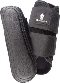 img 1 attached to 🐴 High-performing Equine AirWave Classic Front Splint Boots in Black, Size Large