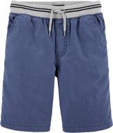 comfortable and stylish oshkosh b'gosh boys' pull-on shorts: perfect for active kids logo