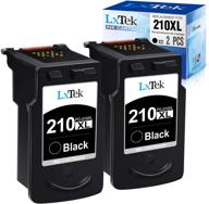 🖨️ lxtek remanufactured canon 210xl ink cartridge - high yield replacement for pixma mp240 mp480 ip2702 mp230 ip2700 mp495 mx410 mx420 mx330 mx340 printer (2 black) logo