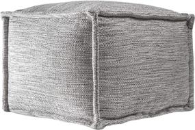 img 2 attached to 🪑 nuLOOM Sofia Solid Casual Indoor/Outdoor Ottoman Pouf with Filling