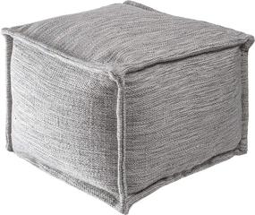 img 1 attached to 🪑 nuLOOM Sofia Solid Casual Indoor/Outdoor Ottoman Pouf with Filling