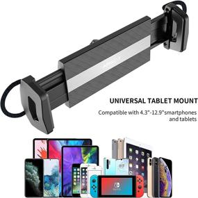 img 1 attached to 📱 Enhanced Cup Holder Tablet Mount - APPS2Car Universal Adjustable Tablet Cup Holder Mount for Car/Truck, Compatible with 4.7-12.9 inch Tablets, iPad Mini/Air/Pro, All Smartphones