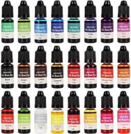 🎨 epoxy resin color: 24 vibrant colors pigment liquid for jewelry making and diy crafts logo