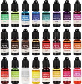 img 4 attached to 🎨 Epoxy Resin Color: 24 Vibrant Colors Pigment Liquid for Jewelry Making and DIY Crafts