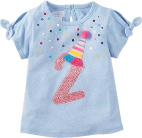img 3 attached to 🎉 Adorable Mud Pie Kids Girls Birthday Tees: Celebrate in Style!