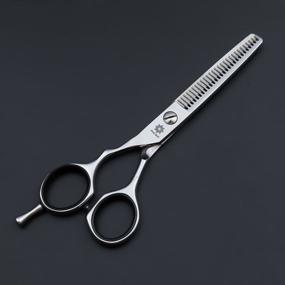 img 2 attached to 🔪 Dream Reach Left-handed Hair Scissors Set - 6'' Professional Barber/Salon/Razor Edge Hair Cutting Thinning Shears Kit - Finger Inserts Included - Ideal for Lefty Hairdressers at Home or Salon (1 Set)