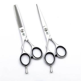img 4 attached to 🔪 Dream Reach Left-handed Hair Scissors Set - 6'' Professional Barber/Salon/Razor Edge Hair Cutting Thinning Shears Kit - Finger Inserts Included - Ideal for Lefty Hairdressers at Home or Salon (1 Set)