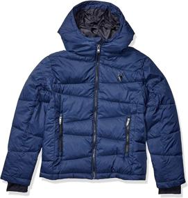 img 2 attached to 🧥 Ultimate Protection: Spyder Boys Water Resistant Hooded Puffer Jacket