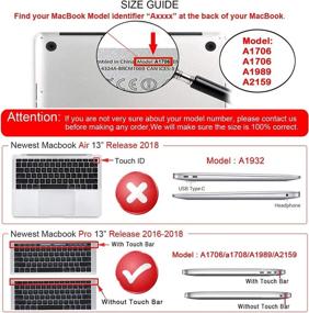 img 3 attached to 🖥️ iCasso Hard Shell Case with 5 Rows Keyboard Cover - Cartoon, Compatible with Newest MacBook Pro 13 inch A2338M1/A2159/A1989/A1706/A1708, 2016-2020 Release