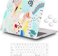 🖥️ icasso hard shell case with 5 rows keyboard cover - cartoon, compatible with newest macbook pro 13 inch a2338m1/a2159/a1989/a1706/a1708, 2016-2020 release logo