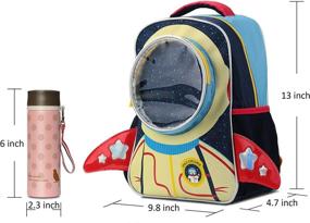 img 3 attached to Sarhlio Polyester Resistant Preschool Kindergarten Backpacks