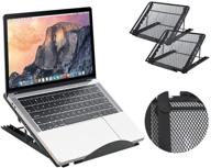 📚 oeyal 2 pcs laptop accessories: foldable laptop stand, holder, and ventilated desktop - enhance your laptop experience! logo