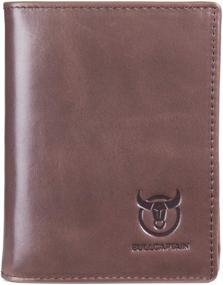 img 3 attached to 👔 Genuine Leather Bifold Wallet for Men by Bullcaptain – Ideal for Organizing Cards, Money, and Accessories