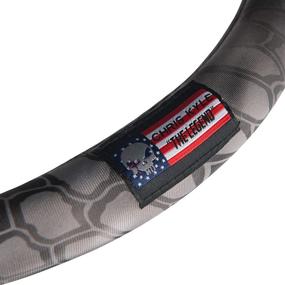 img 1 attached to 🚗 Enhance Your Drive with the Chris Kyle Steering Wheel Cover: Superior Style and Comfort