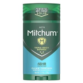 img 4 attached to 💪 Stay Fresh All Day with Mitchum Men Triple Odor Defense Anti-Perspirant & Deodorant – Clean Control – 2.7 Oz. – 3ct (Pack of 3)