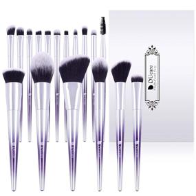 img 4 attached to 💄 17Pcs Professional Makeup Brushes Set by DUcare - Ideal for Face, Eye Shadow, Eyeliner, Foundation, Blush, Lips, Powder & Blending