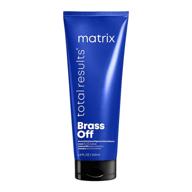 🔵 matrix total results brass off color depositing custom neutralization hair mask - advanced repair & protection for fragile hair, ideal for color treated hair logo