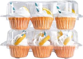 img 3 attached to Pack of 12 Katgely Cupcake 🧁 Containers for Easy Cupcake Transportation with 12 Cavities