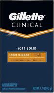 🏋️ gillette clinical strength sport triumph soft solid antiperspirant/deodorant - 1.7 ounce (pack of 2) logo