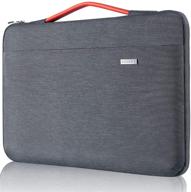 👝 landici laptop case sleeve 11 11.6 inch: 360 protect waterproof tablet bag for lenovo dell acer hp samsung chromebook, surface pro 7 6/go 2, macbook air, 12" macbook - grey logo