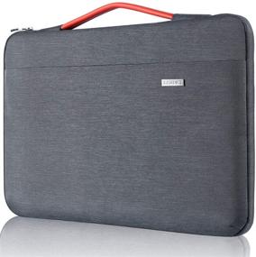 img 4 attached to 👝 Landici Laptop Case Sleeve 11 11.6 Inch: 360 Protect Waterproof Tablet Bag for Lenovo Dell Acer HP Samsung Chromebook, Surface Pro 7 6/Go 2, MacBook Air, 12" MacBook - Grey