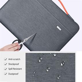 img 1 attached to 👝 Landici Laptop Case Sleeve 11 11.6 Inch: 360 Protect Waterproof Tablet Bag for Lenovo Dell Acer HP Samsung Chromebook, Surface Pro 7 6/Go 2, MacBook Air, 12" MacBook - Grey