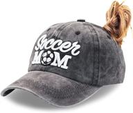 manmesh hatt baseball ponytail distressed sports & fitness and running logo