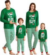 christmas sleepwear with matching letter print logo