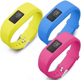 img 4 attached to 💪 SKYLET Силиконовые сменные ремни, совместимые с Garmin Vivofit 3 /JR/JR.2 - безопасная застежка для часов, для детей, женщин и мужчин - аксессуары для Vivofit 3/JR/JR.2 - браслет